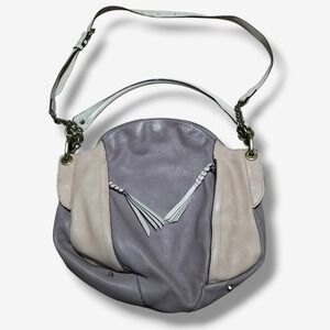 OrYany Danielle Purse Large Lt. Plum Tan Leather Shoulder Crossbody Hand Bag